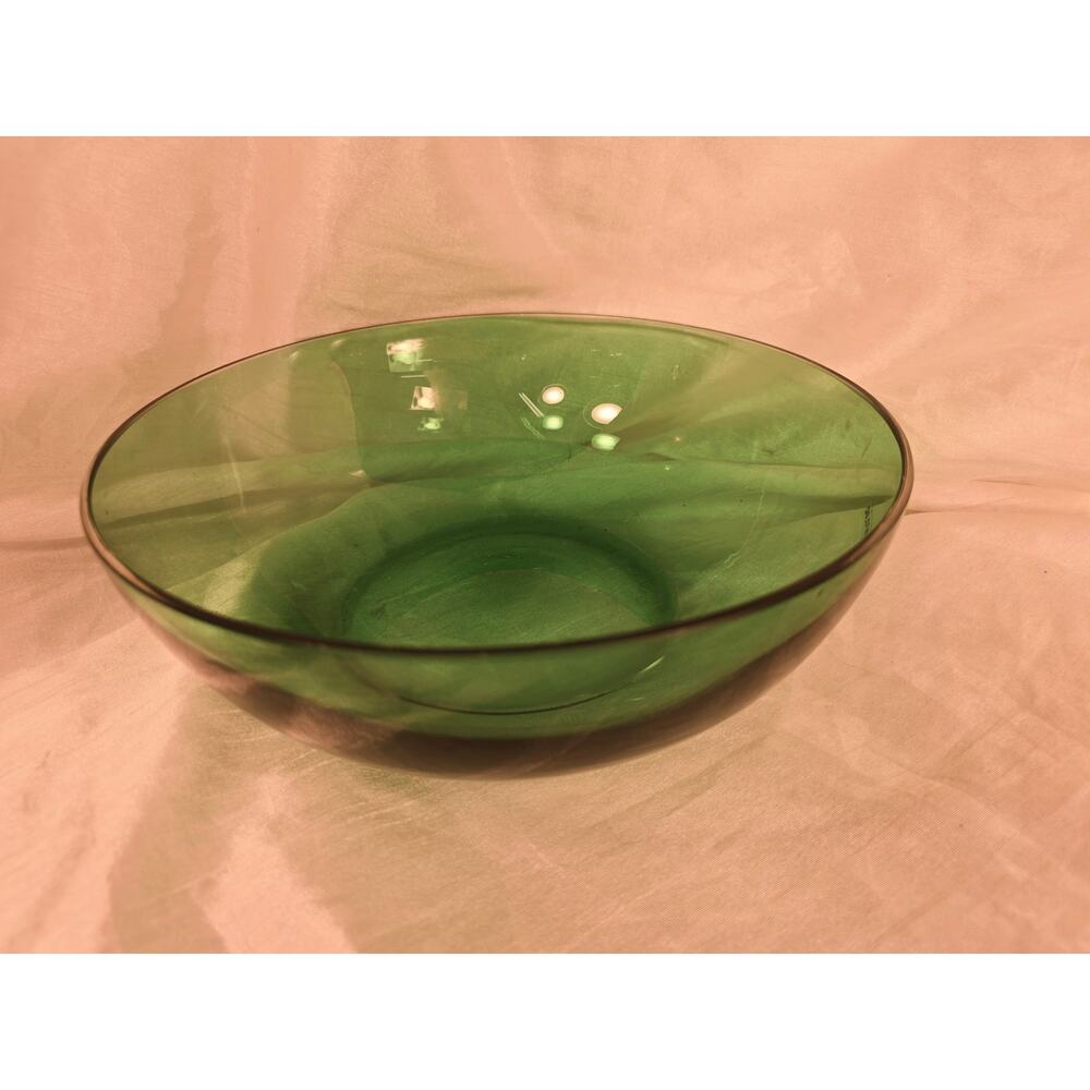 Murano Glass Centerboard Green Serving Bowl